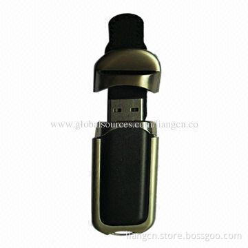 Grade leather USB flash drive, 2-64GB flash memory capacity
